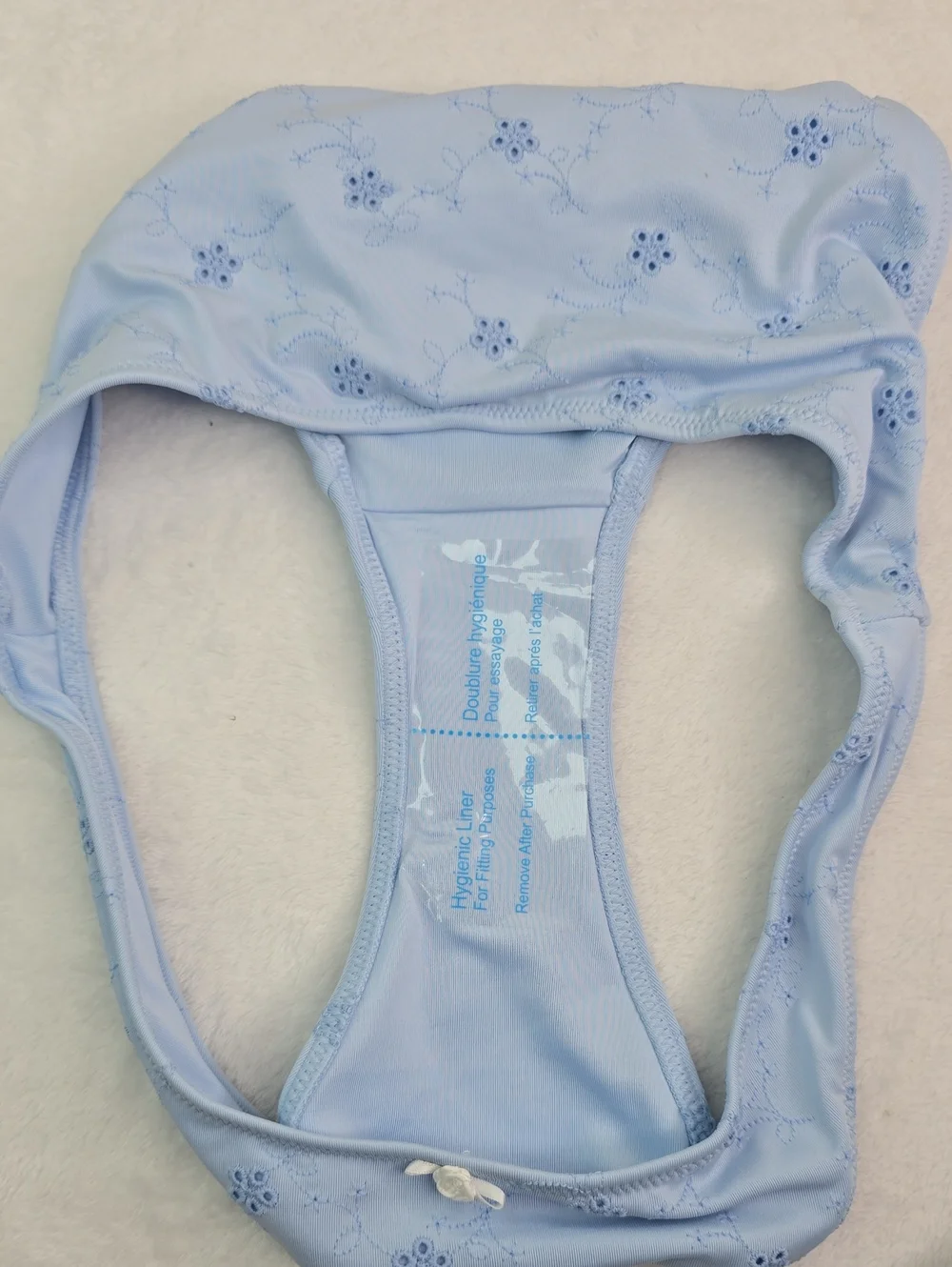 PINK by Frankies Bikinis Anabelle Eyelet Covered Bottom Sz Small
